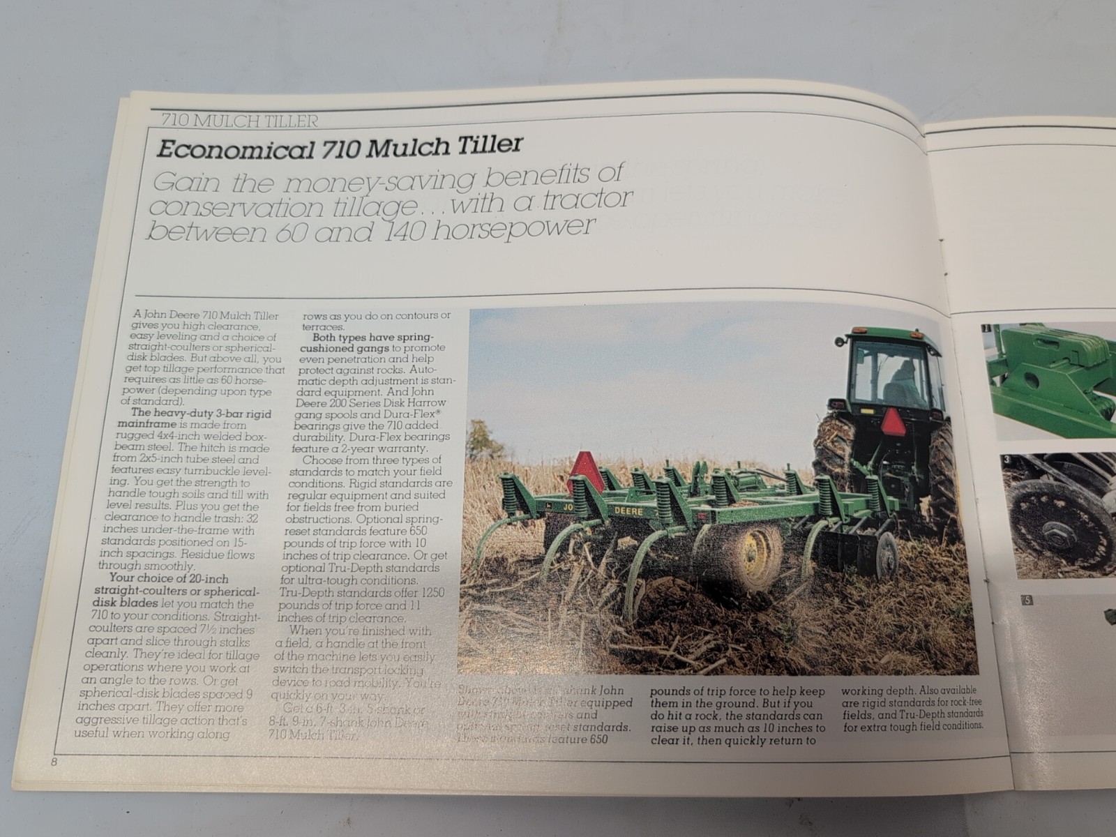 John Deere Chisel Plows & Mulch Tillers For 1985 Brochure FCCA