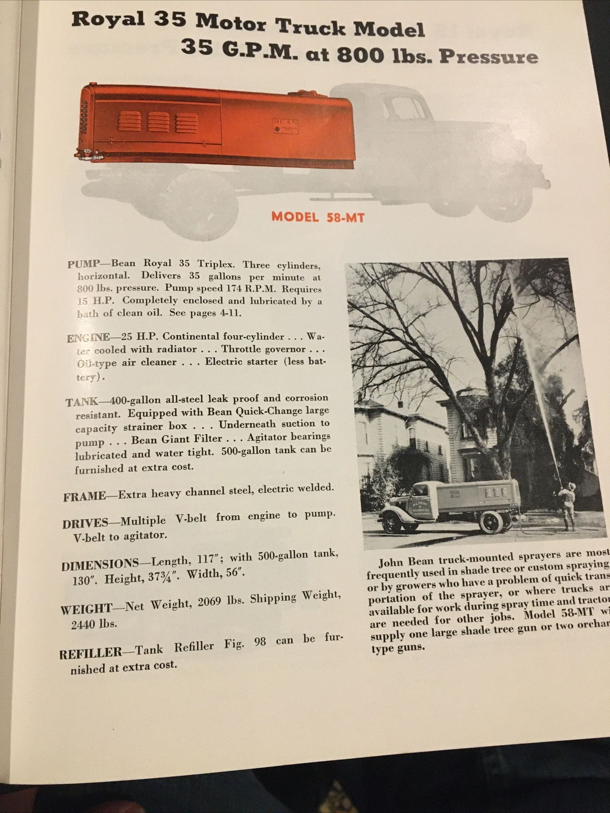 1940s? John Bean Sprayers Catalog Lansing Michigan Very Scarce!!