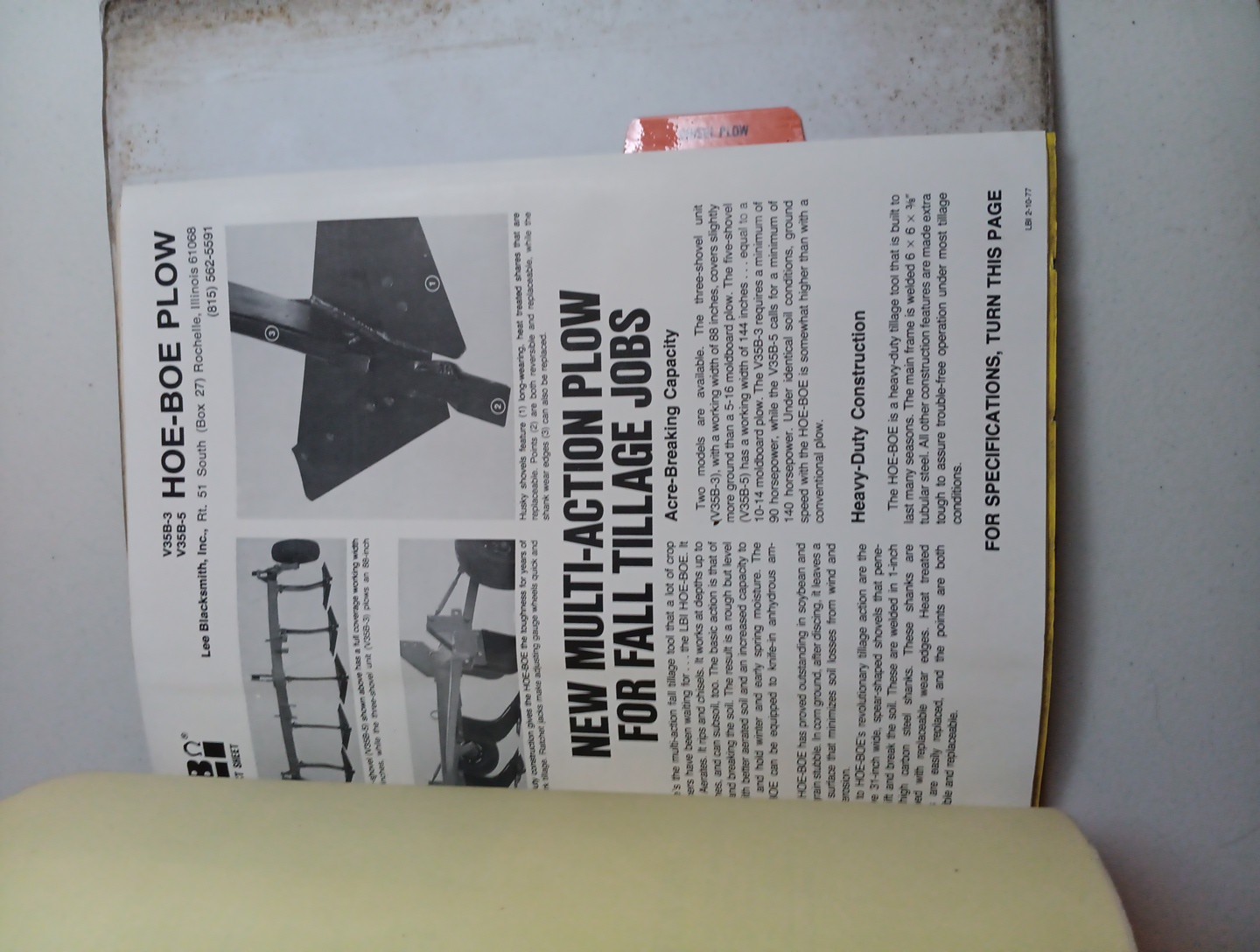 Hitchhiker Drag Bar Harrow Sales Binder Lee Blacksmith Inc.
