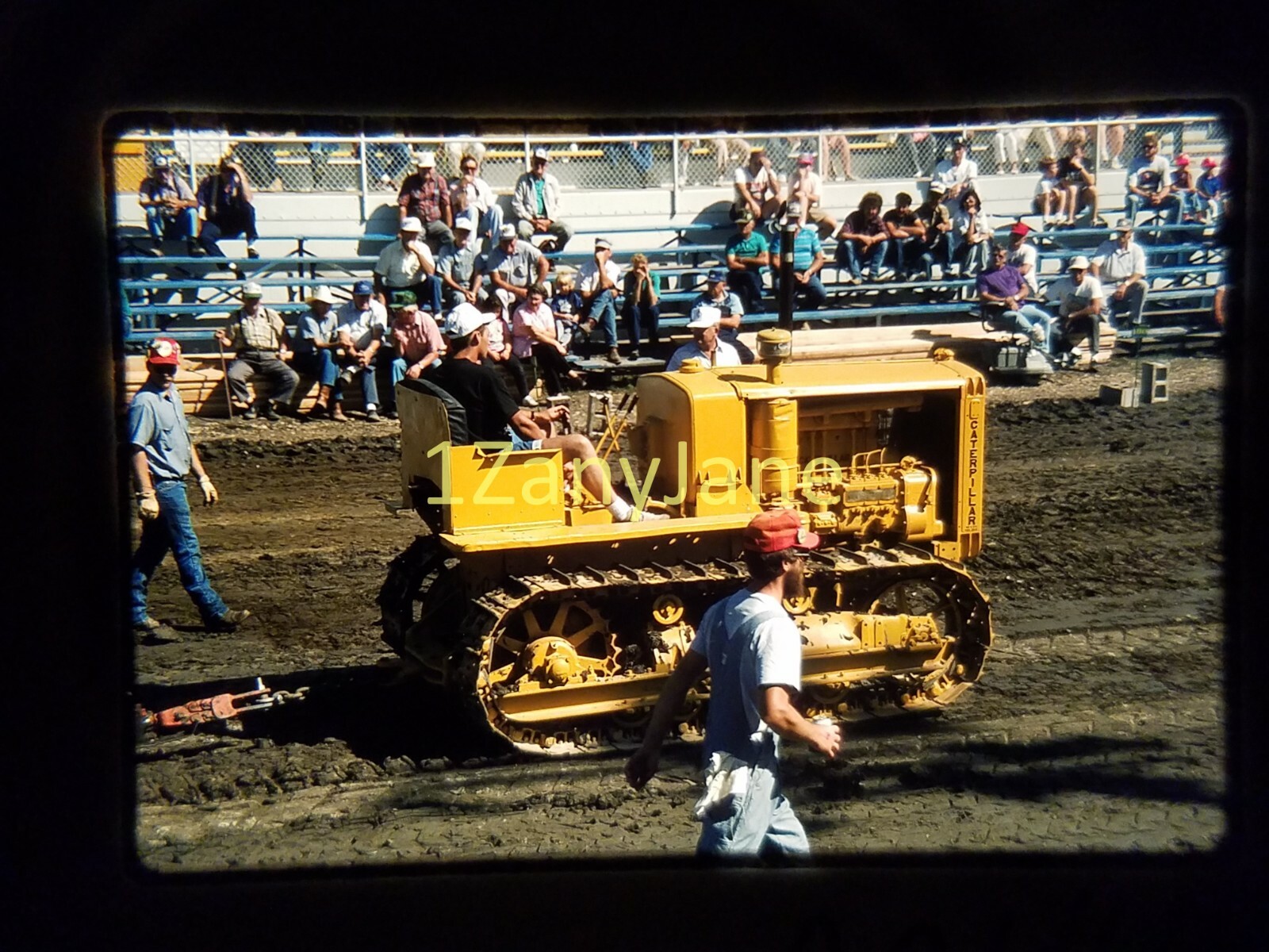 AC4114 35mm Slide of an Allis-Chalmers from MEDIA ARCHIVES MEN WORKING TRACK