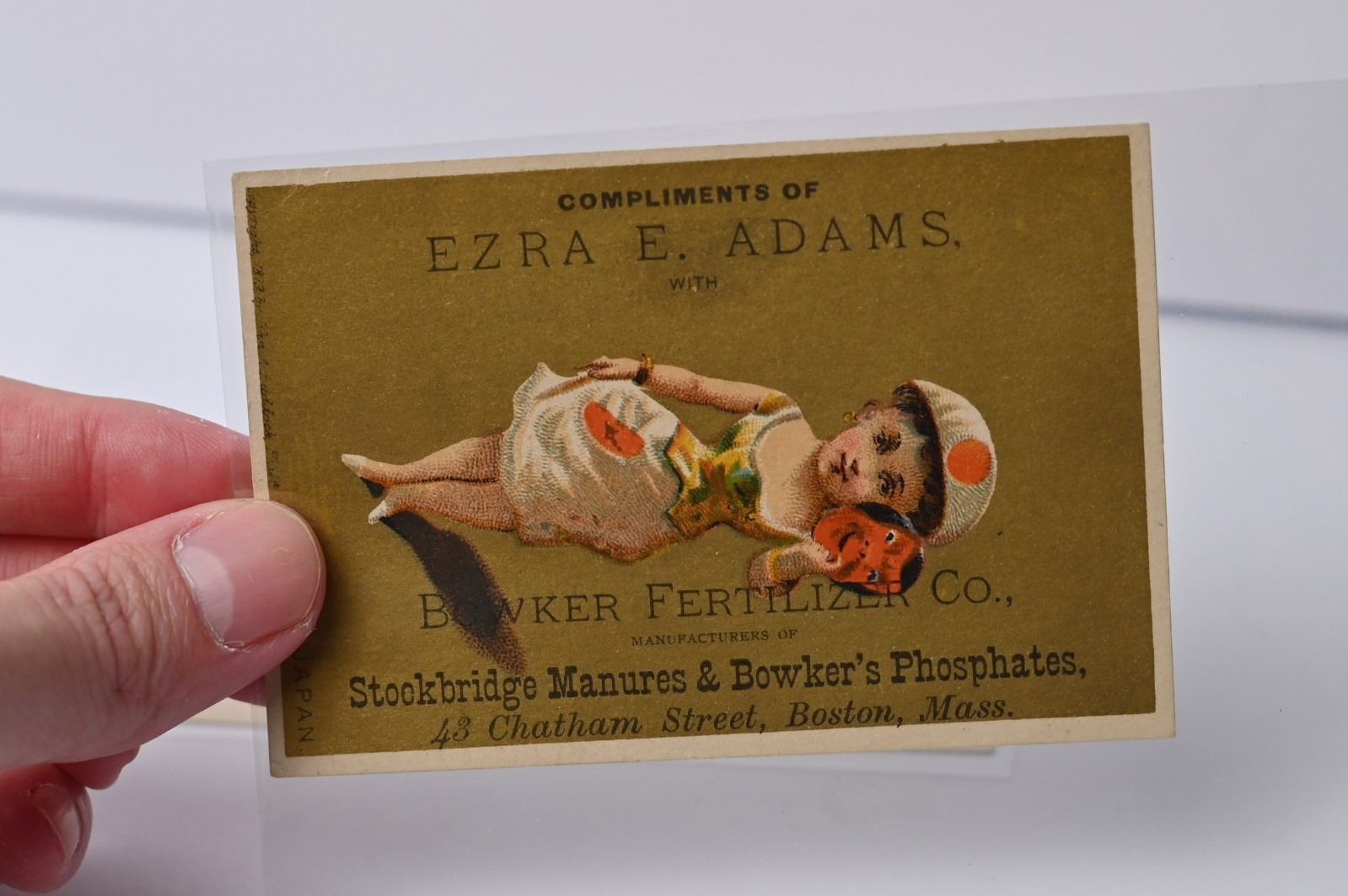 Bowker Fertilizer Co Boston Mass Trade Card Lot of 4