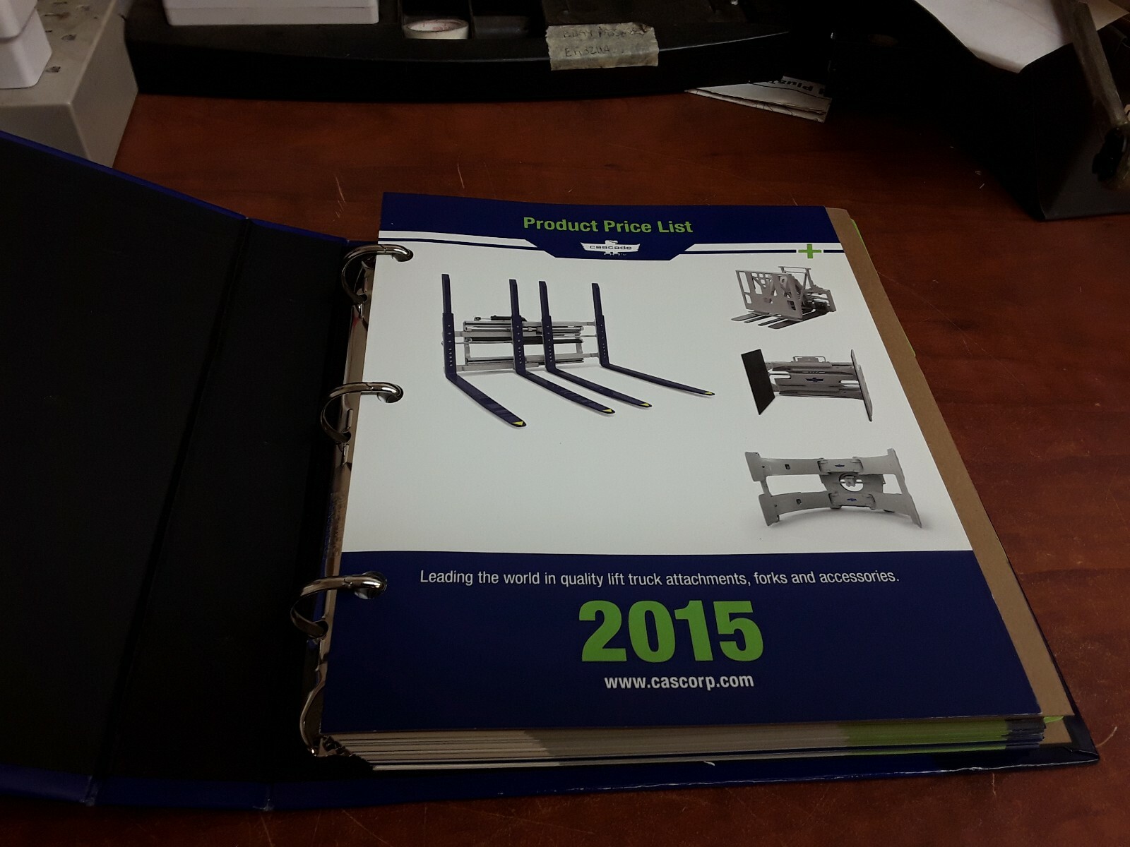 Cascade Forklifts Product Price List Manual 2015