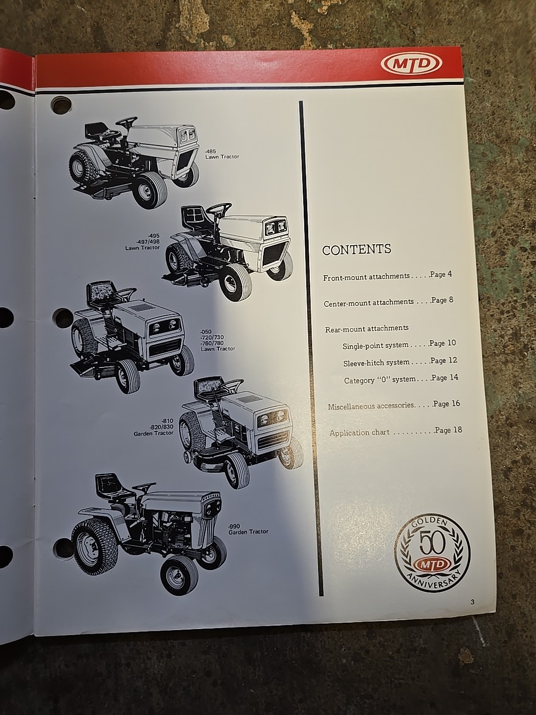 1983 MTD Lawn & Garden Tractors Accessories Brochure Catalog Point Of Sale