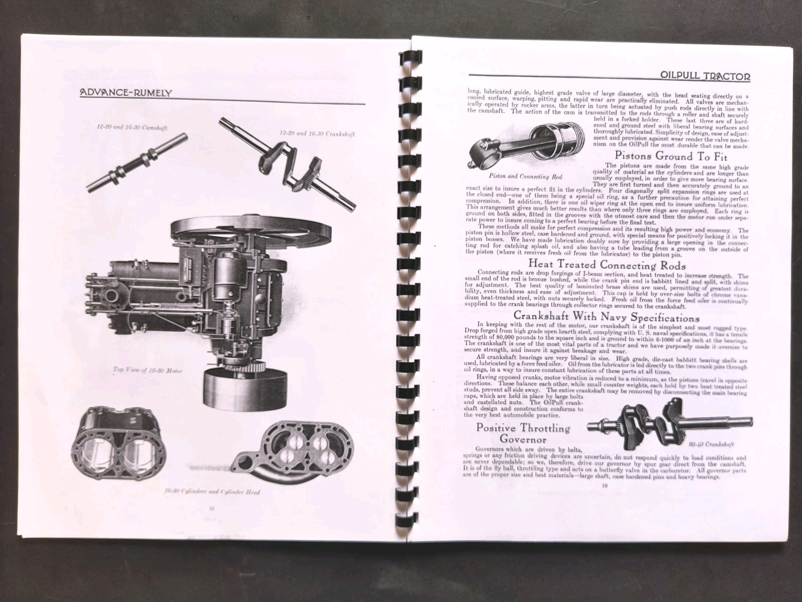 Rumley Oil Pull Tractor Dealer Brochure Owners Manual Print Advertising Reprint