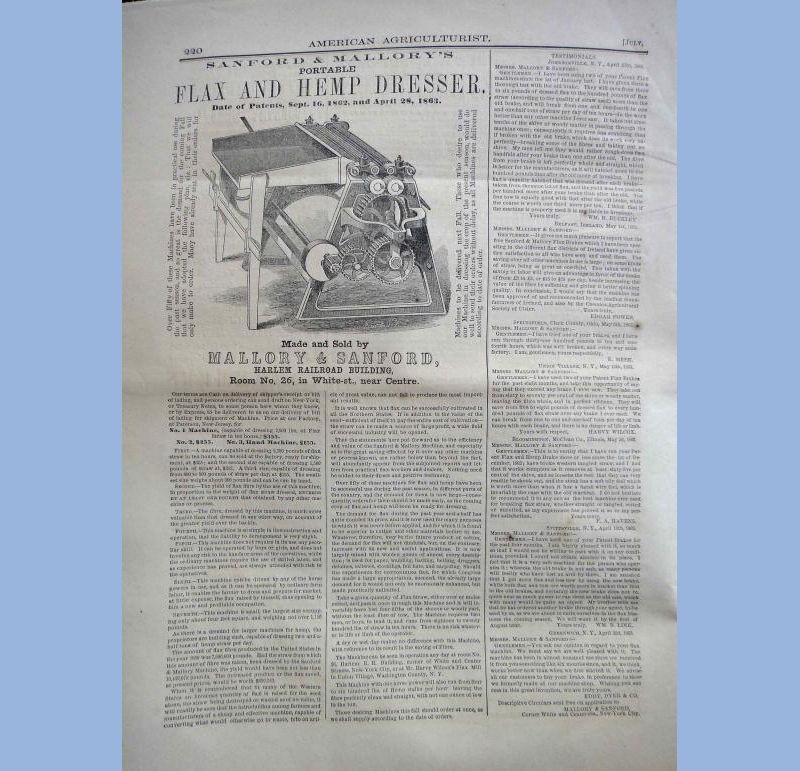 1863 JUL antique AMERICAN AGRICULTURIST farm garden household orange judd
