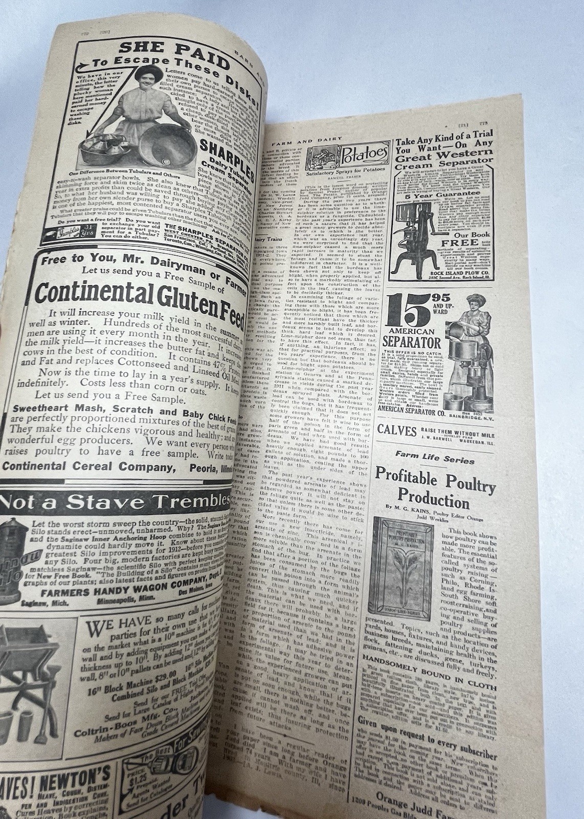 Antique Orange Judd Farmer Newspaper Magazine Lot Of 4 Advertising 1907-13