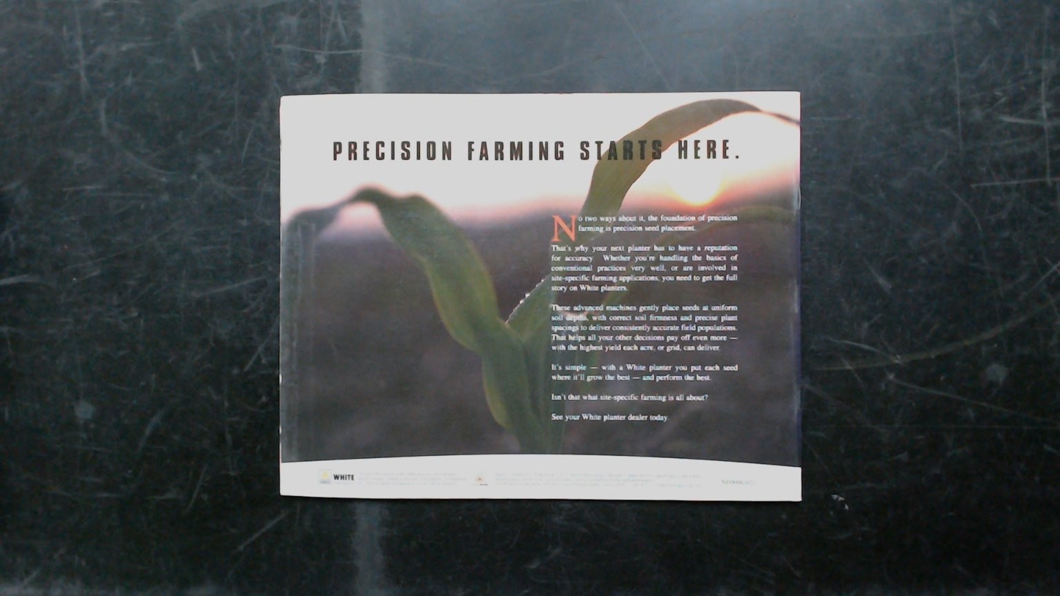 AGCO White Planters Agriculture Brochure Precision Farming 1990s