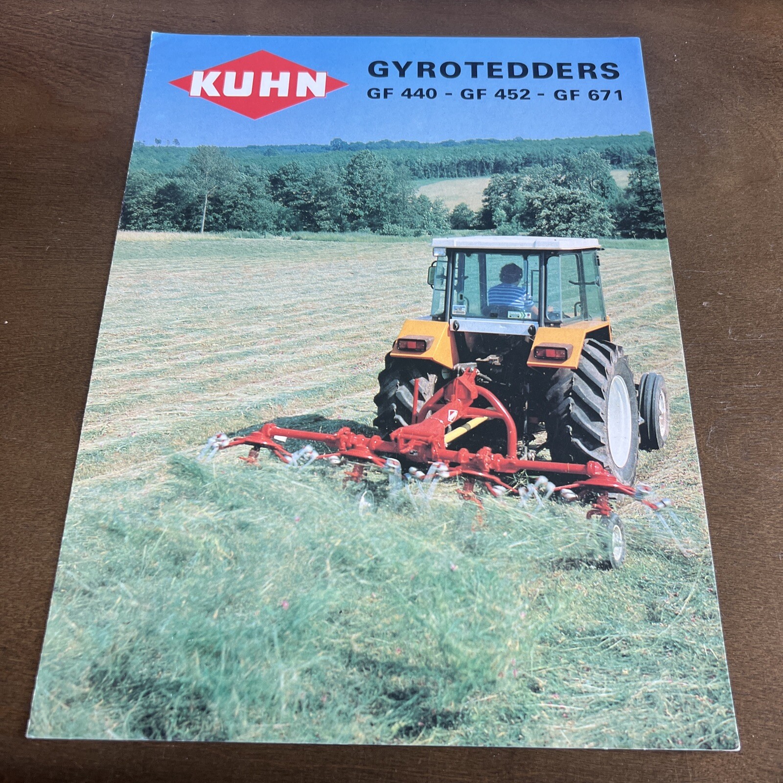 Vintage Kuhn Gyrotedders – GF 440 – GF 452 – GF 671 – Tractor Brochure Ad