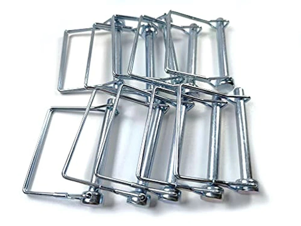 10 Pieces Wire Lock Pin, 3/8 Inch (9.21MM) Heavy Duty Safety Coupler Pin Shaft L