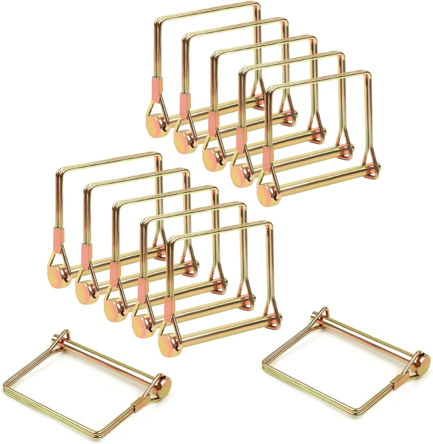 12 Pieces Trailer Coupler Pin 1/4 Inch Wire Lock Pin, Heavy Duty Safety Coupler
