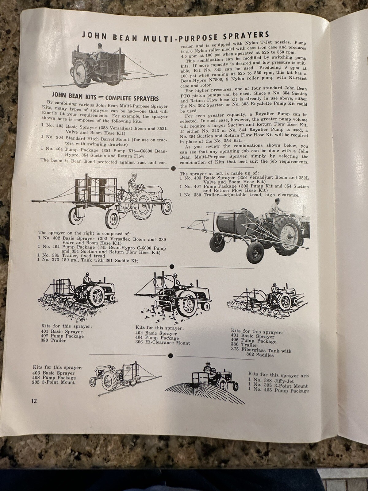 John Bean Speed Sprayer catalog 1961 (23J)