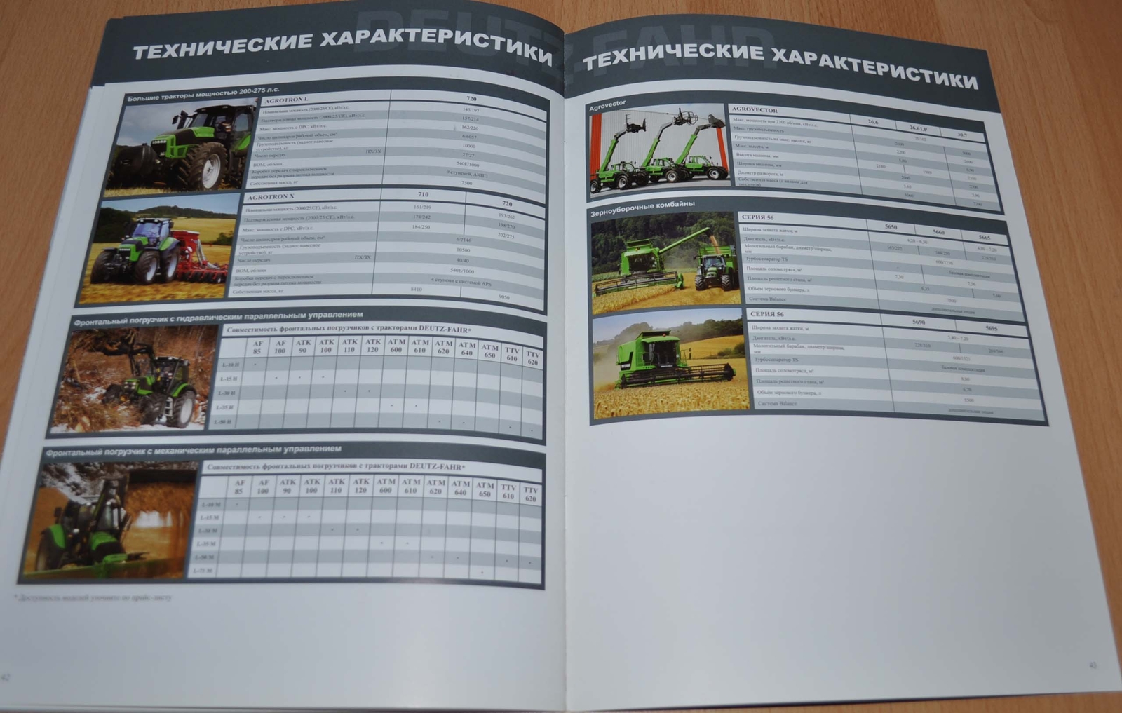 Deutz Fahr Model Range Tractor Combine Harvester Agricultural Brochure Prospekt