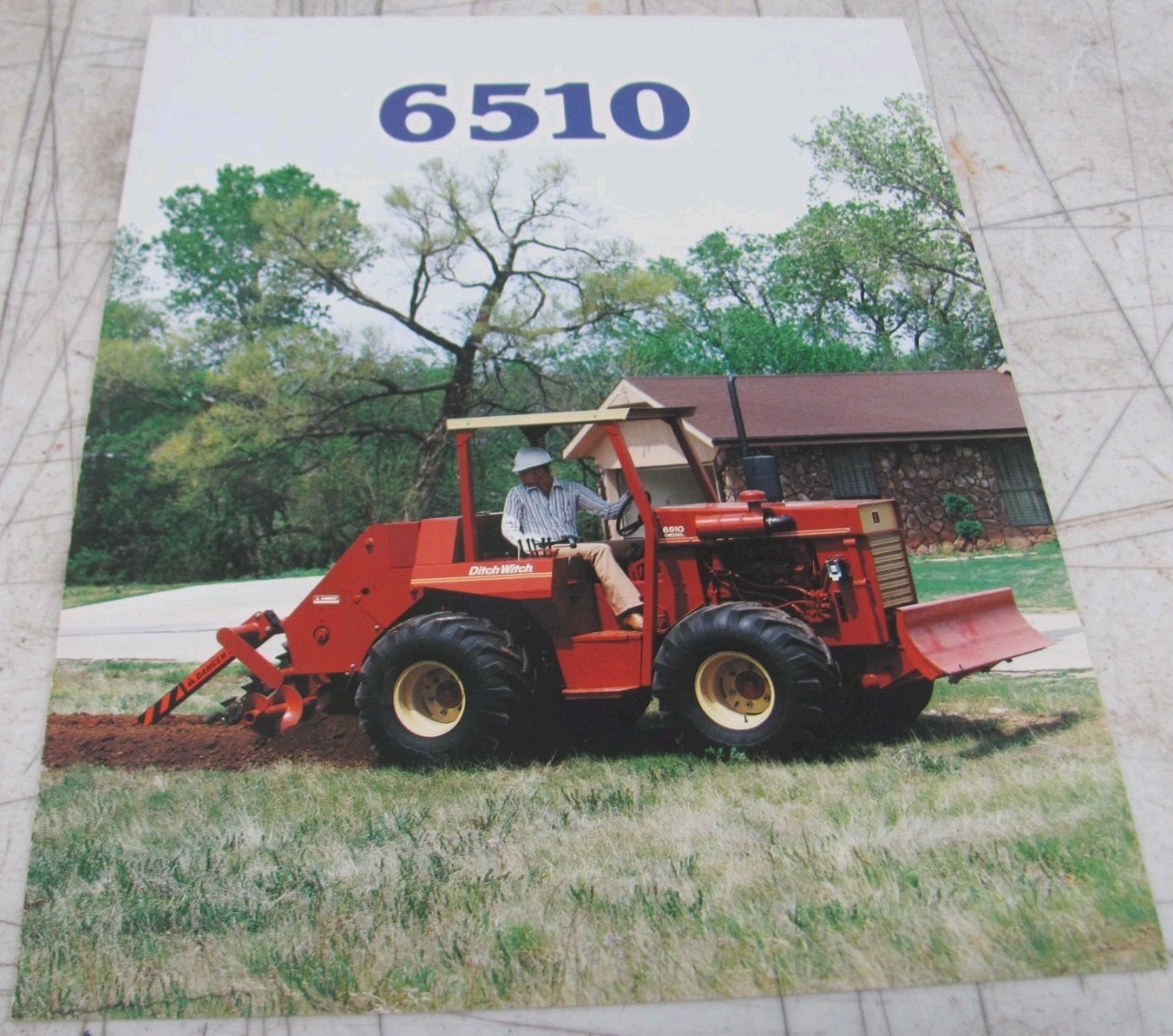 1987 Ditch Witch 6510 Sales Brochure L-6510-6