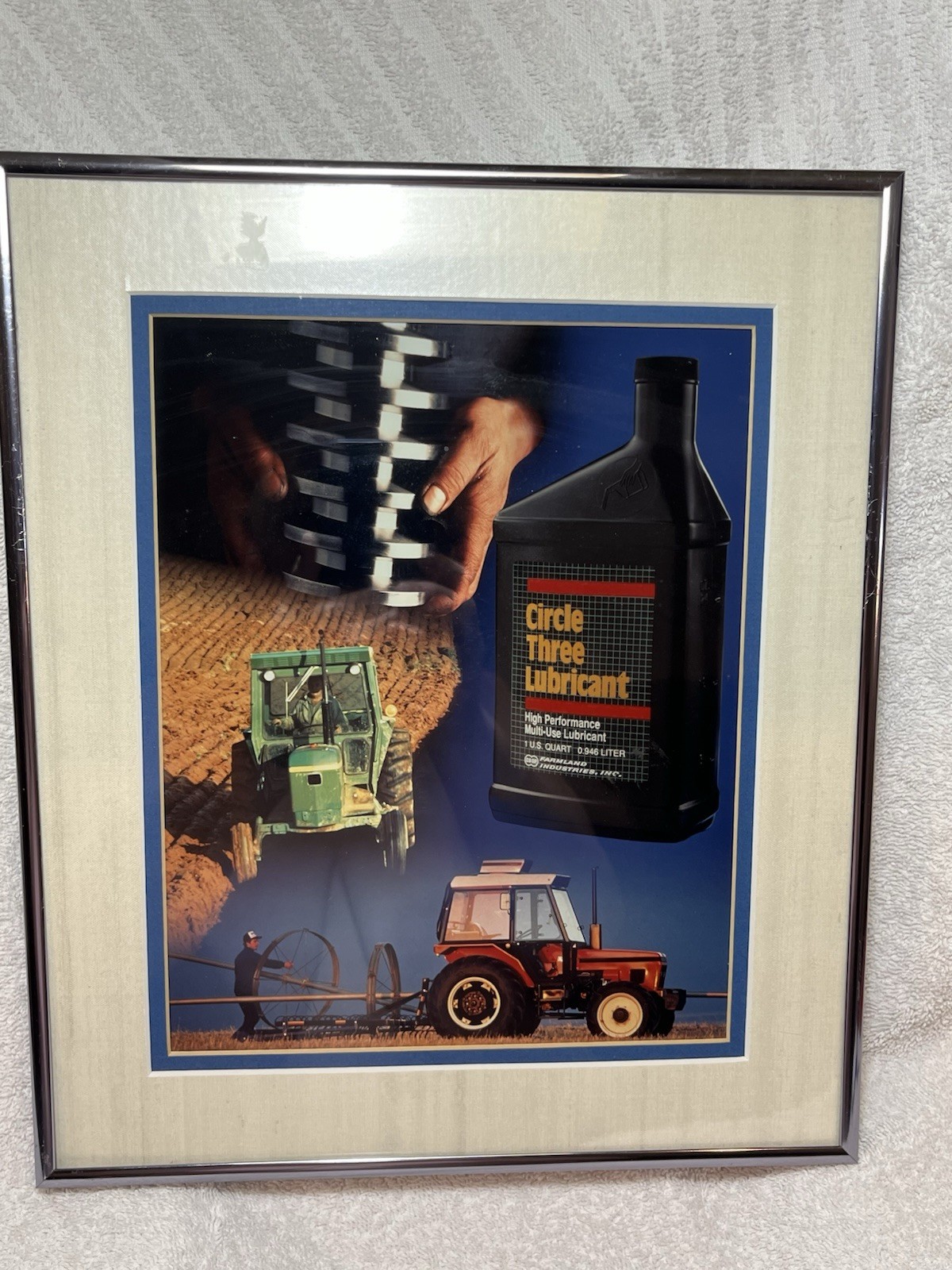 Co-Op Advertisement Framed And Matted. Vintage Farm Themed