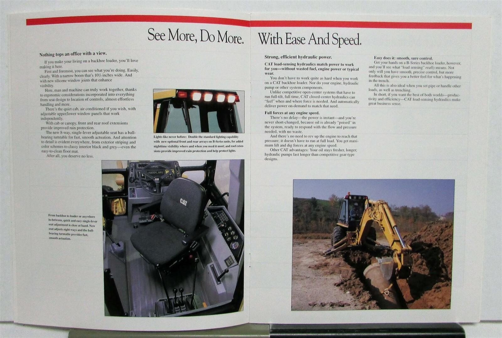 1994 Caterpillar 446B Backhoe Loader Construction Specs Sales Brochure