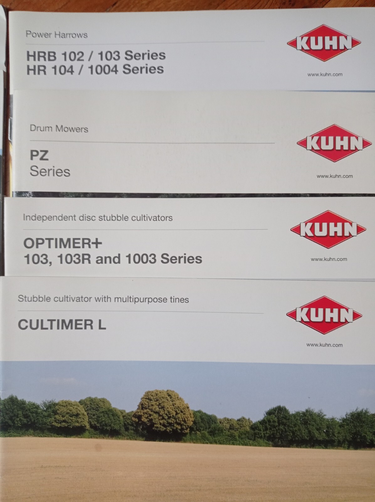 KUHN catalog brochure tractor compact mowers ploughs lot