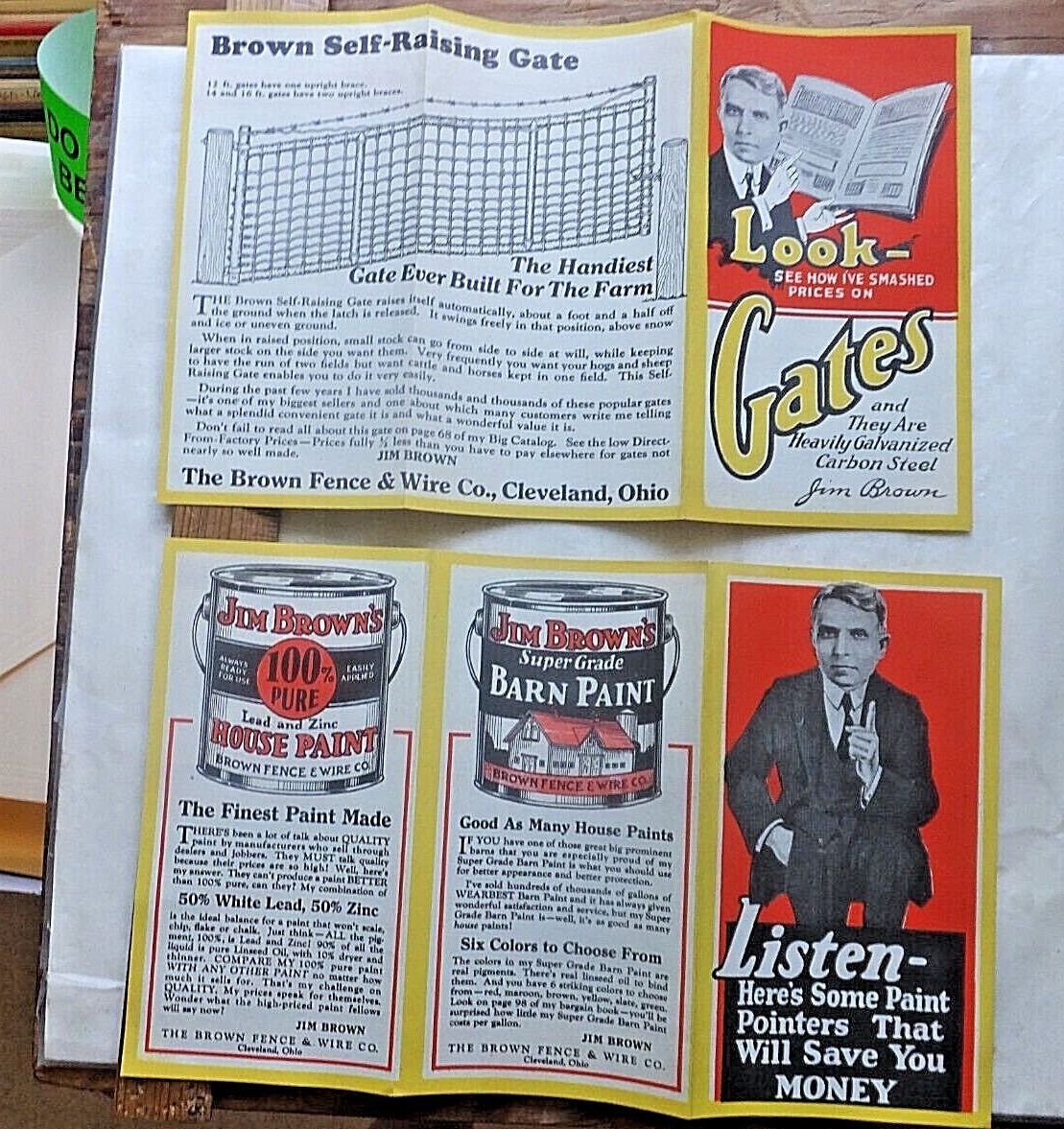 1929 Brown Fence & Wire Co. Sales Brochures. Fences, Paints, etc. Cleveland Ohio