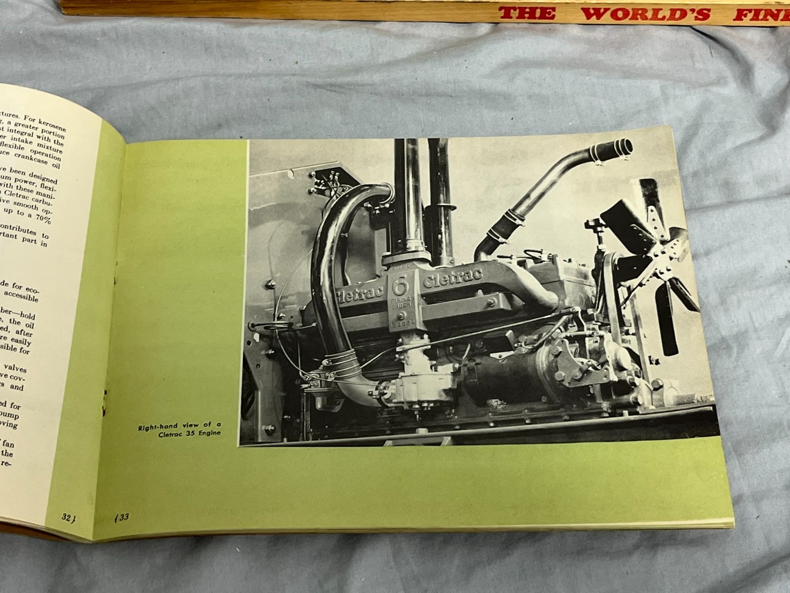1933 CLETRAC Crawler 35 Tractor Oliver Dealer sales Brochure Catalog 56 pages