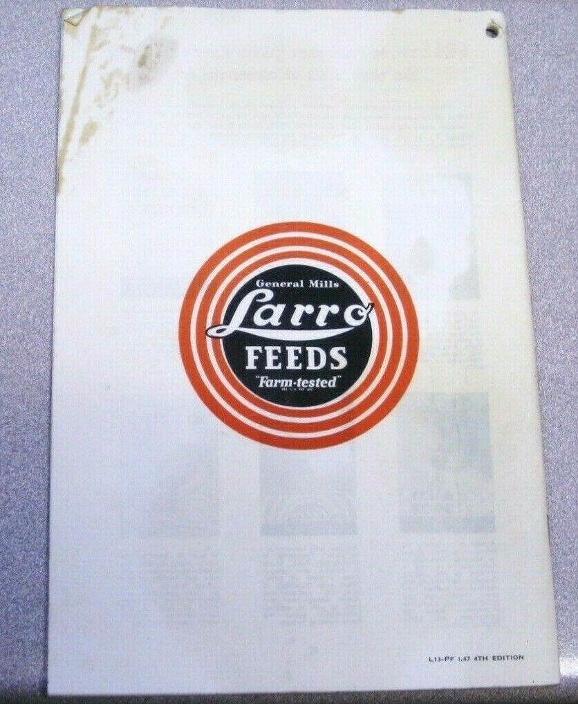Vintage 1947 General Mills The LARRO Feeds TURKEY BOOK