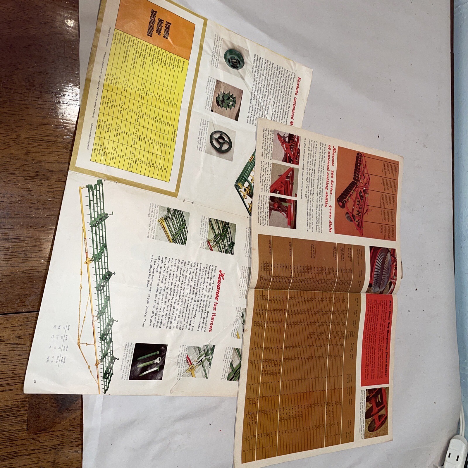 Lot Of 2 Vintage Kewanee Sales Brochure Ad Farm Equipment Agricultural Farming