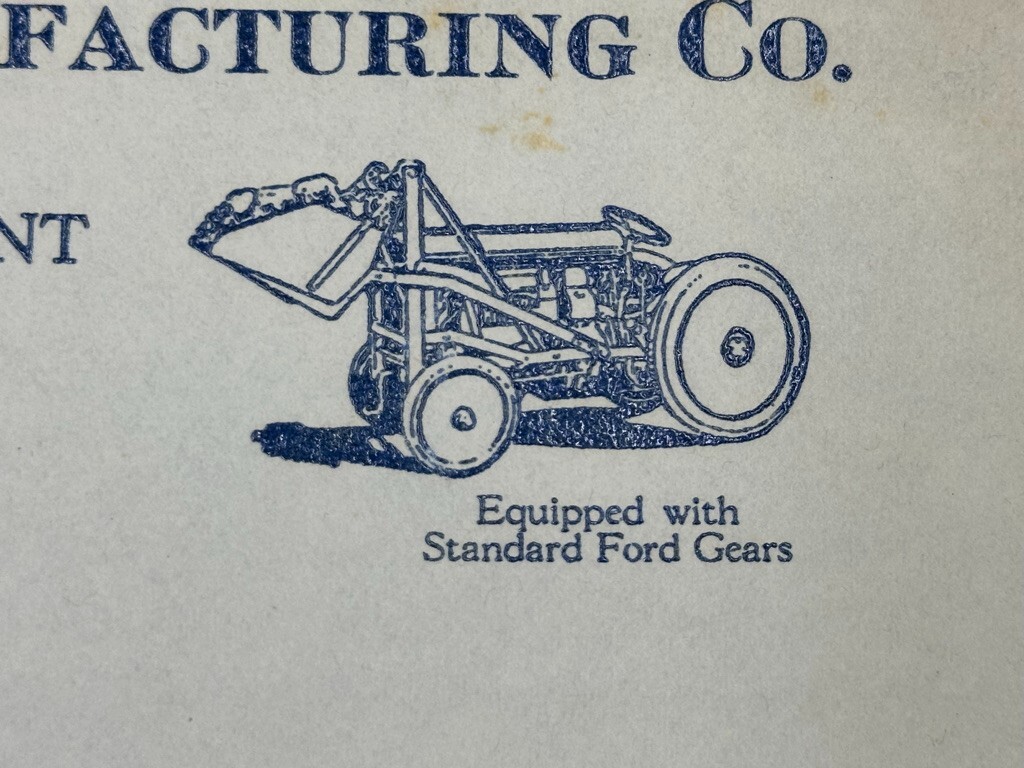 1926 Lessmann LOADER for FORDSON TRACTOR Farm DES MOINES IOWA Advertising Letter