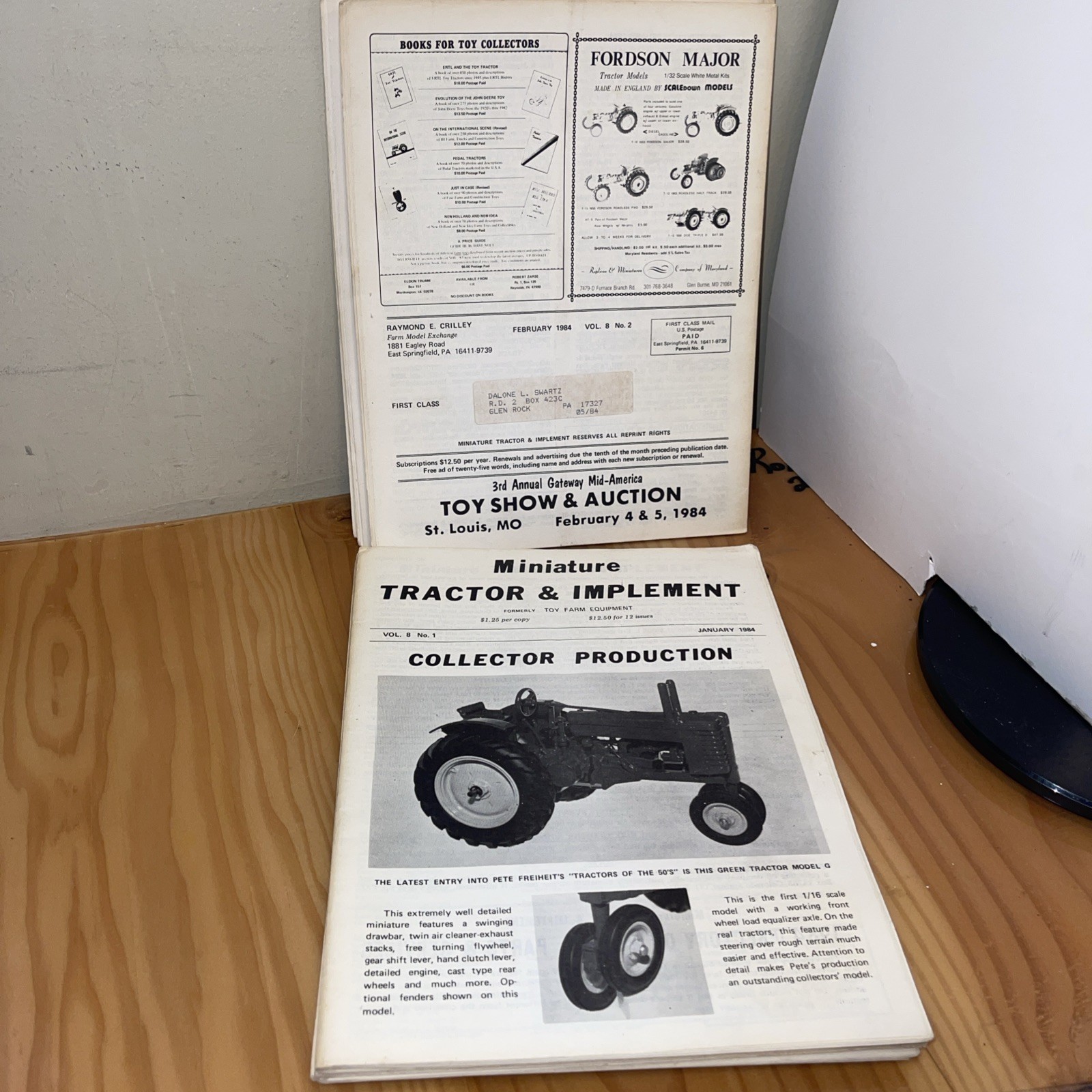 Vintage Miniature Tractor & Implement Magazine Lot Of 12 June 1983 To May 1984
