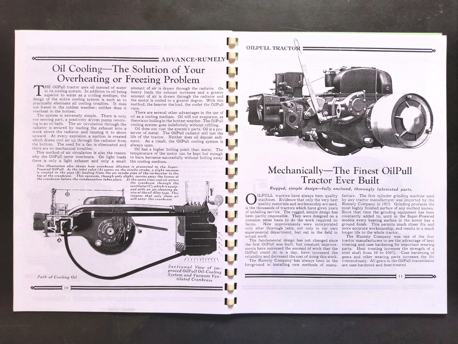Rumley Oil Pull Tractor Dealer Brochure Owners Manual Print Advertising Reprint