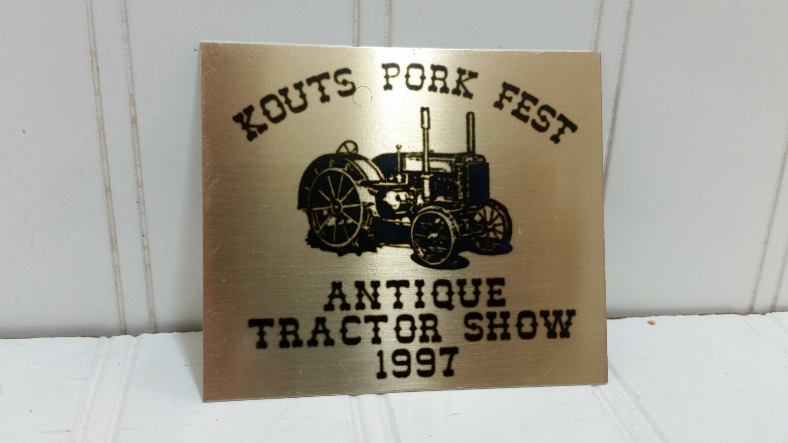 Plow Power & Antique Tractor Show EXHIBITOR PLAQUE Lot Indiana Exibits Fulton Co