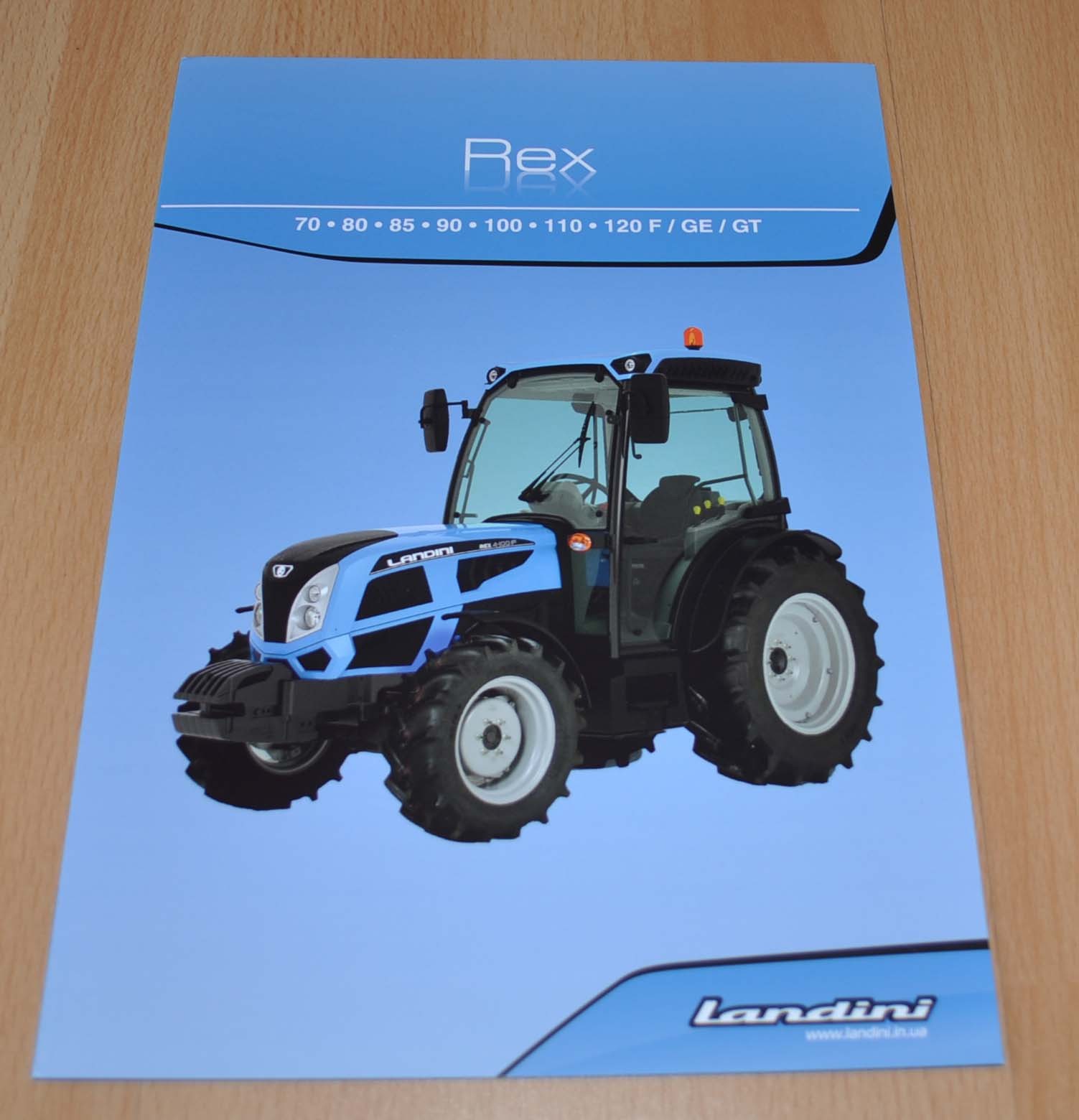 Landini Rex Tractor Agriculture Brochure Prospekt