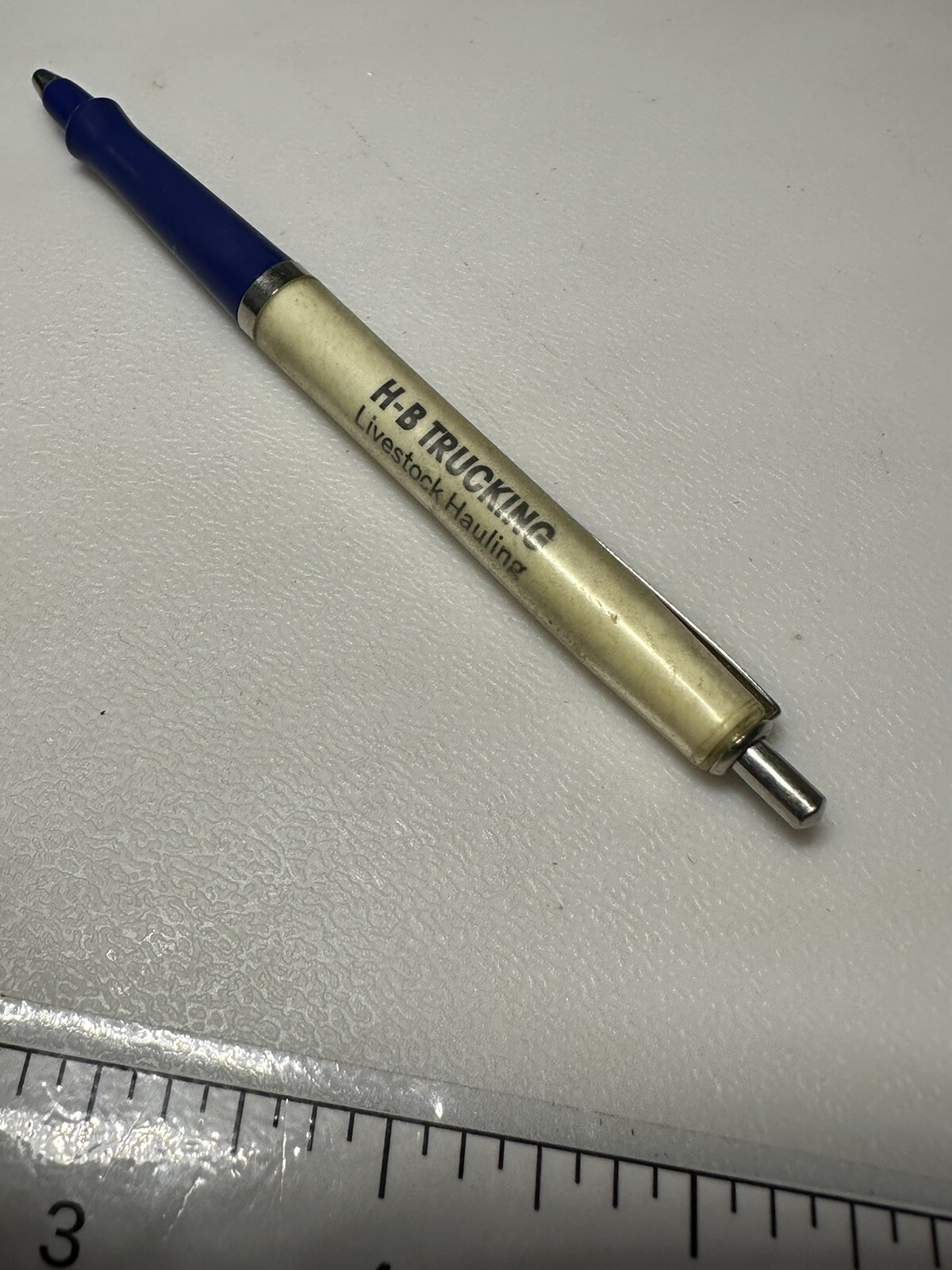 Vintage Cozad Nebraska H-B Trucking HB Livestock Cattle Hauling Truck Driver Pen