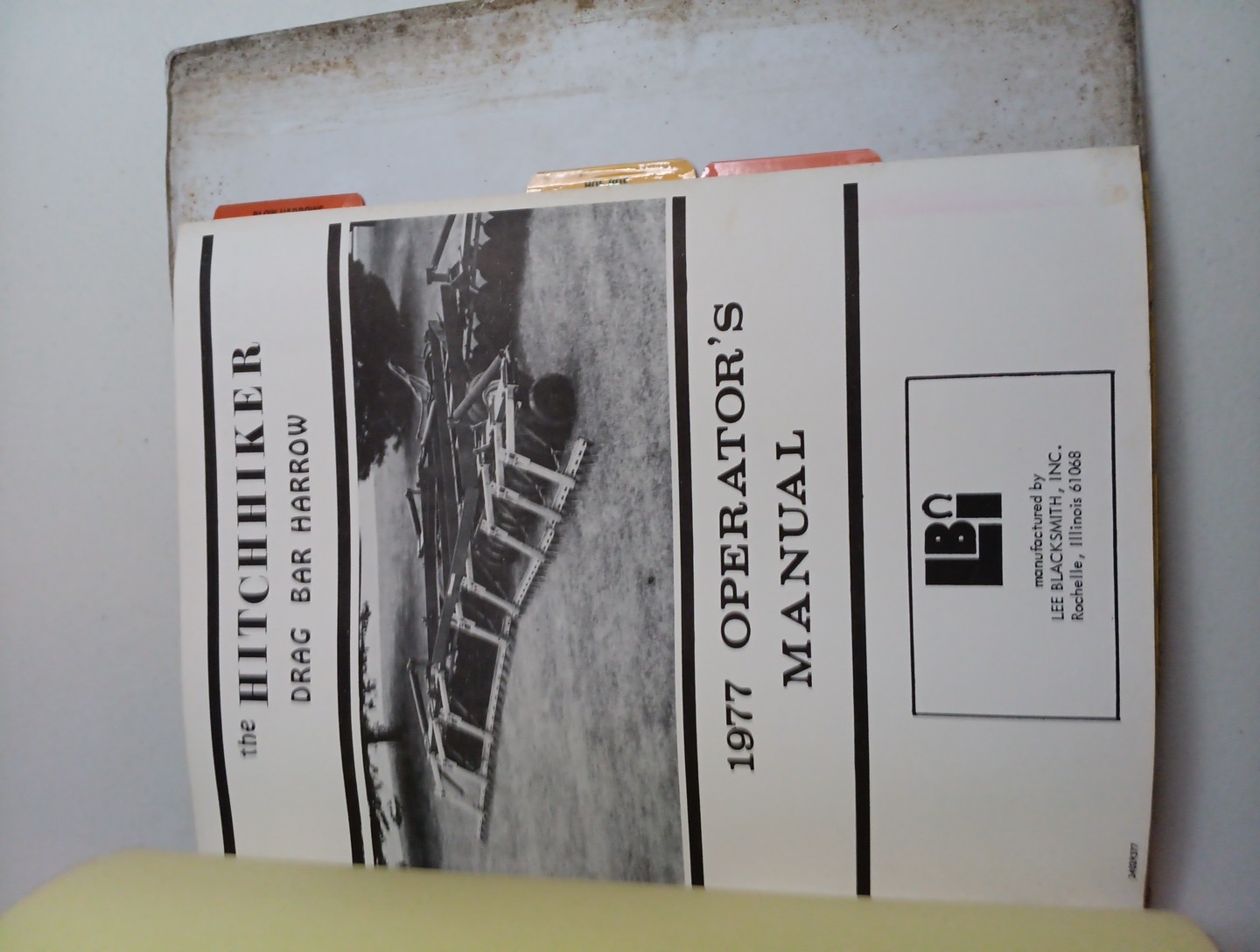Hitchhiker Drag Bar Harrow Sales Binder Lee Blacksmith Inc.