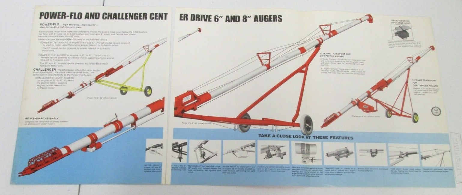 Snowco Augers For Every Need 12 to 67 Lengths Sales Brochure Specifications