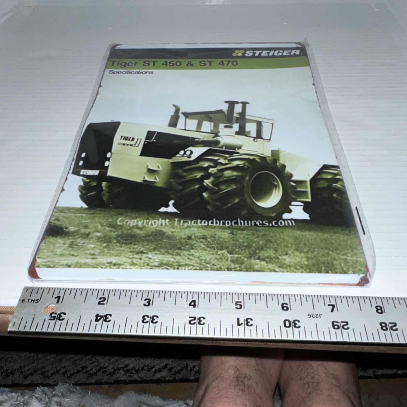 Steiger Tiger ST 450 & ST 470 Metal Sign Agriculture Collectible