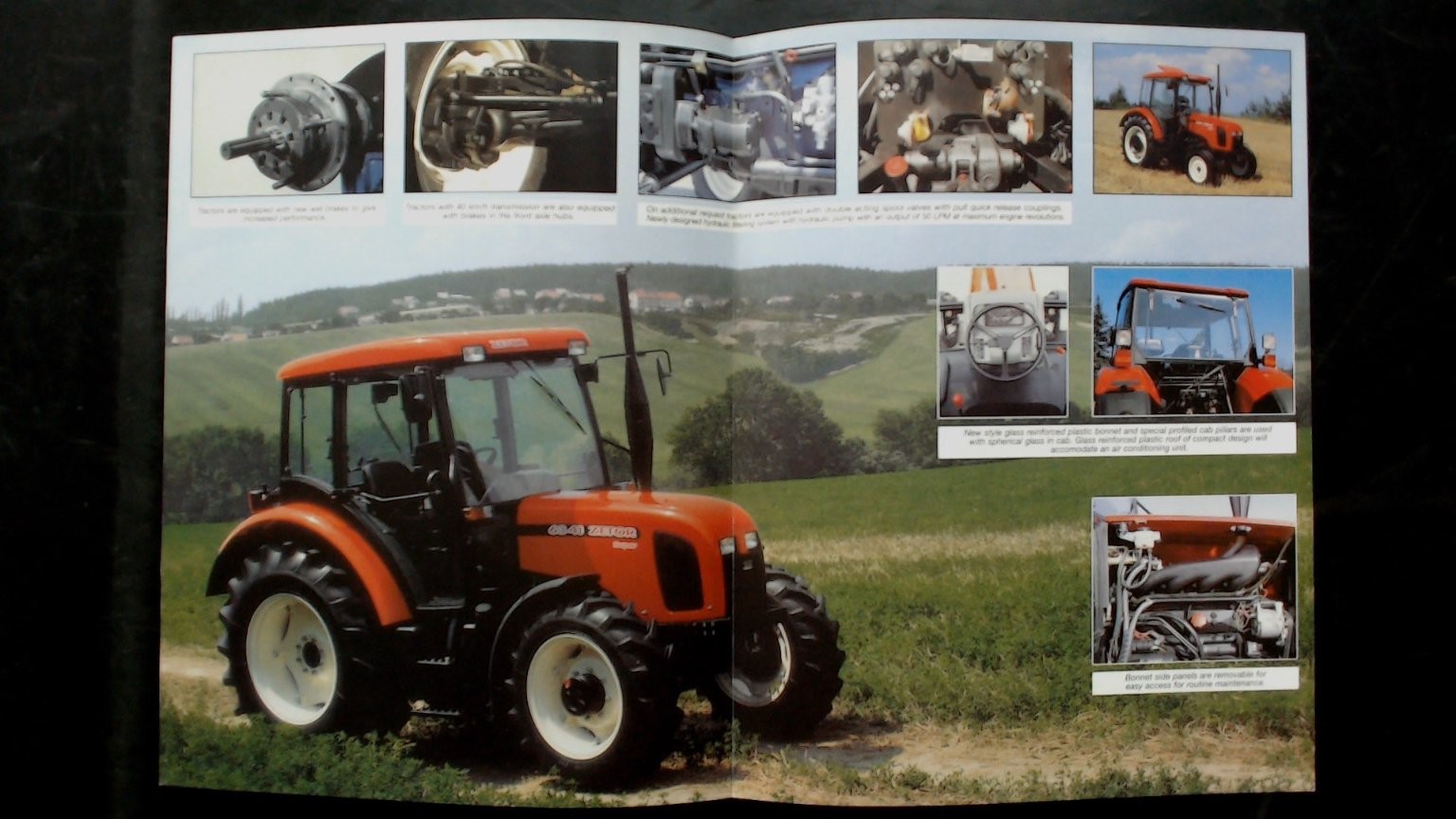 Zetor 6341 6321 Vintage Agricultural Tractor Brochure 1990s