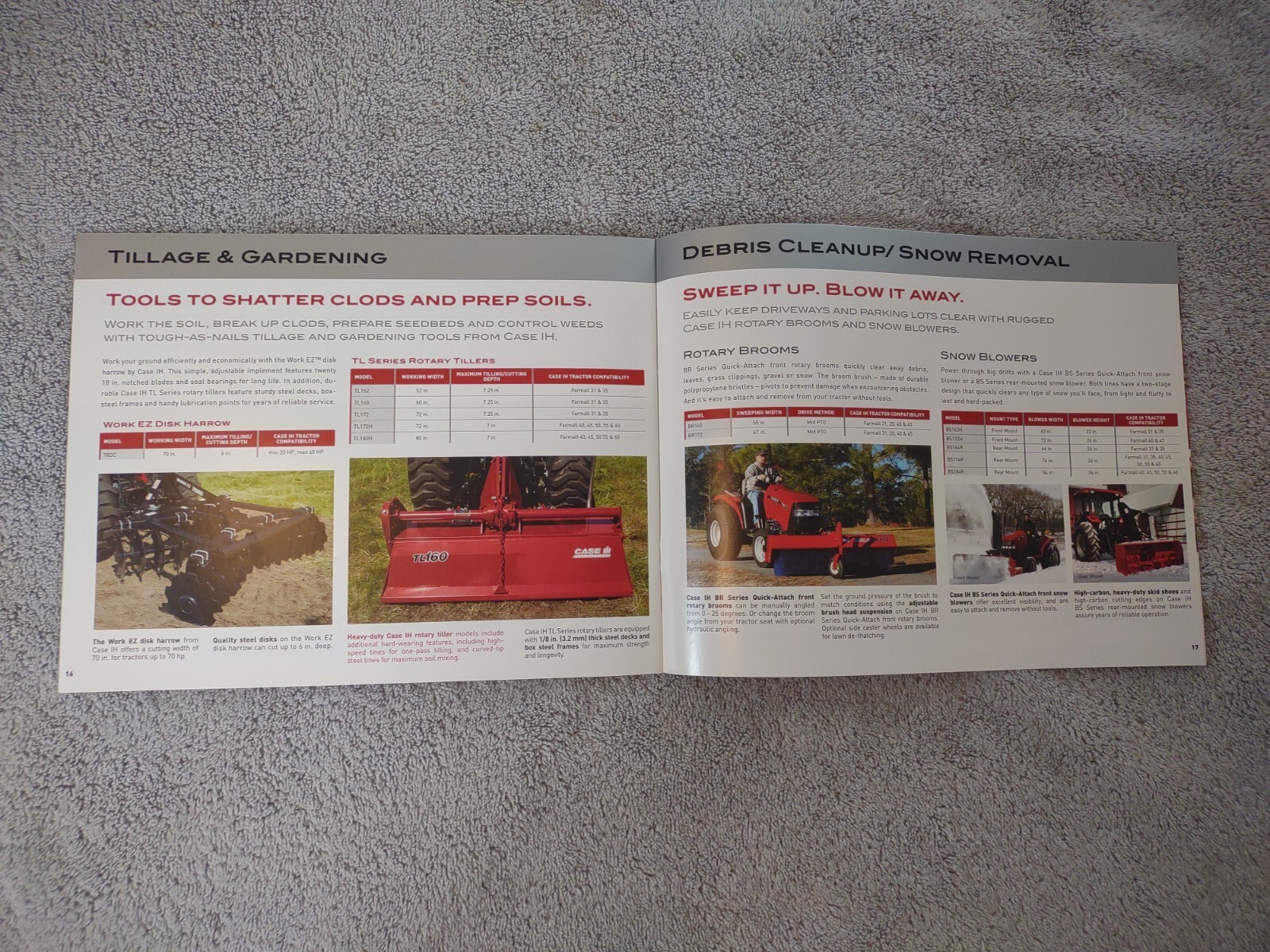 Case IH Loaders And Implements Sales Brochures. Lot Of 6. Copyright 2009.