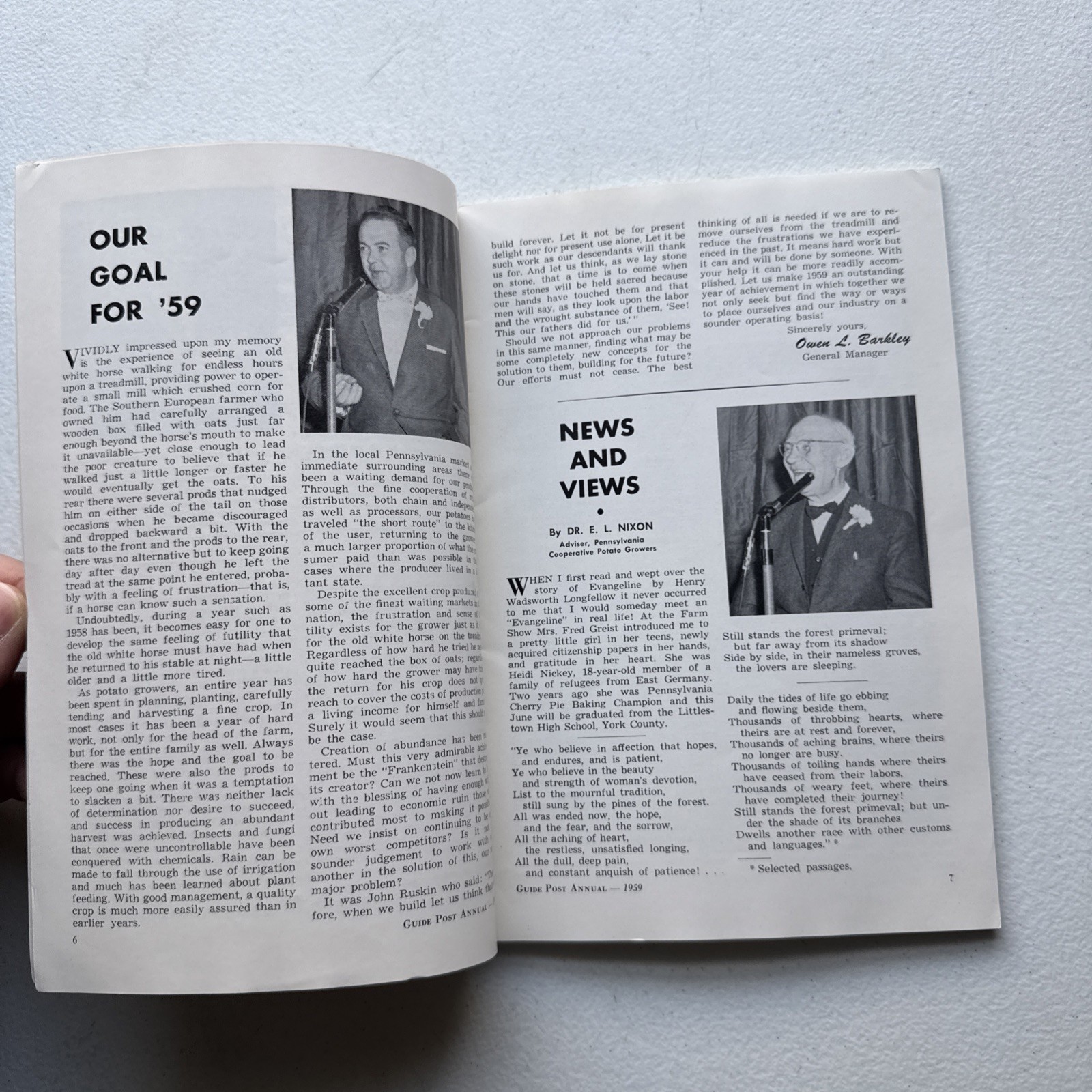 The Guide Post Pennsylvania Potato Growers March 1959 Annual Volume 37 Booklet