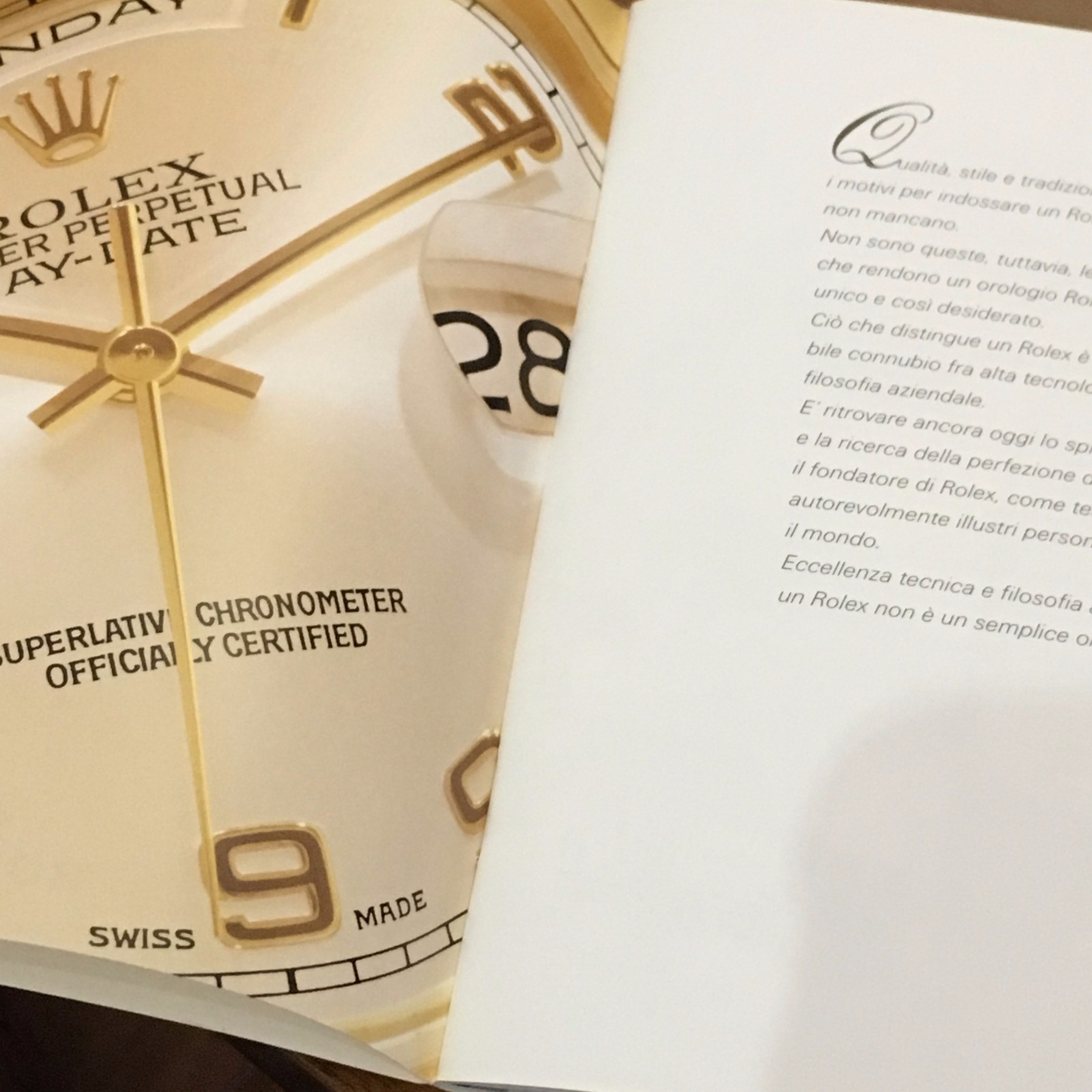 ROLEX WATCH BROCHURE FROM ROME Y2K, YEAR 2000, 132.051 1-9.2000