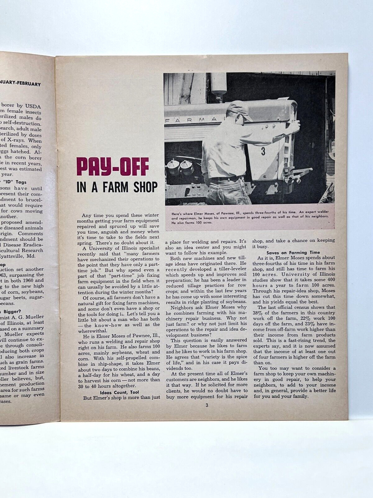 Vintage January February 1964 PCA Farming Production Credit Association Magazine