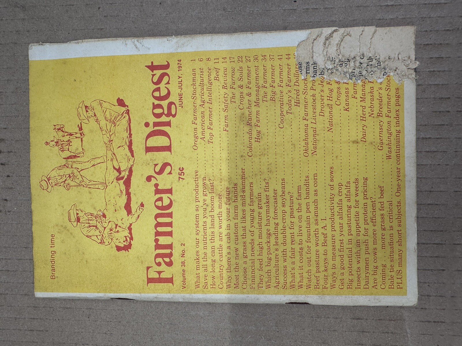 Collection Of Vintage FARMERS DIGEST- Assortment Of 1974