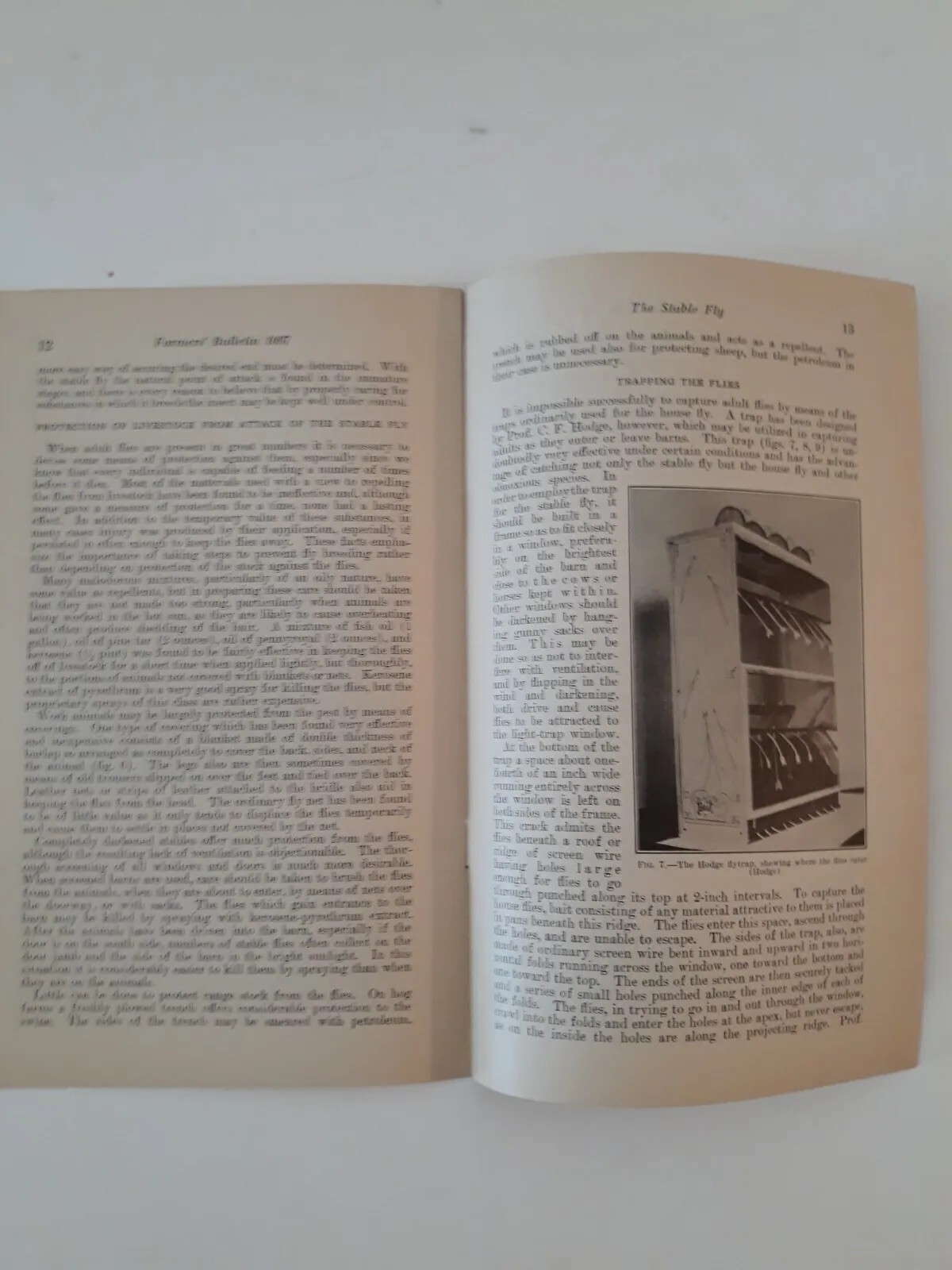 Vtg Farmers Bulletin US Dept of Agriculture No 1097 The Stable Fly Pest 1931 jj