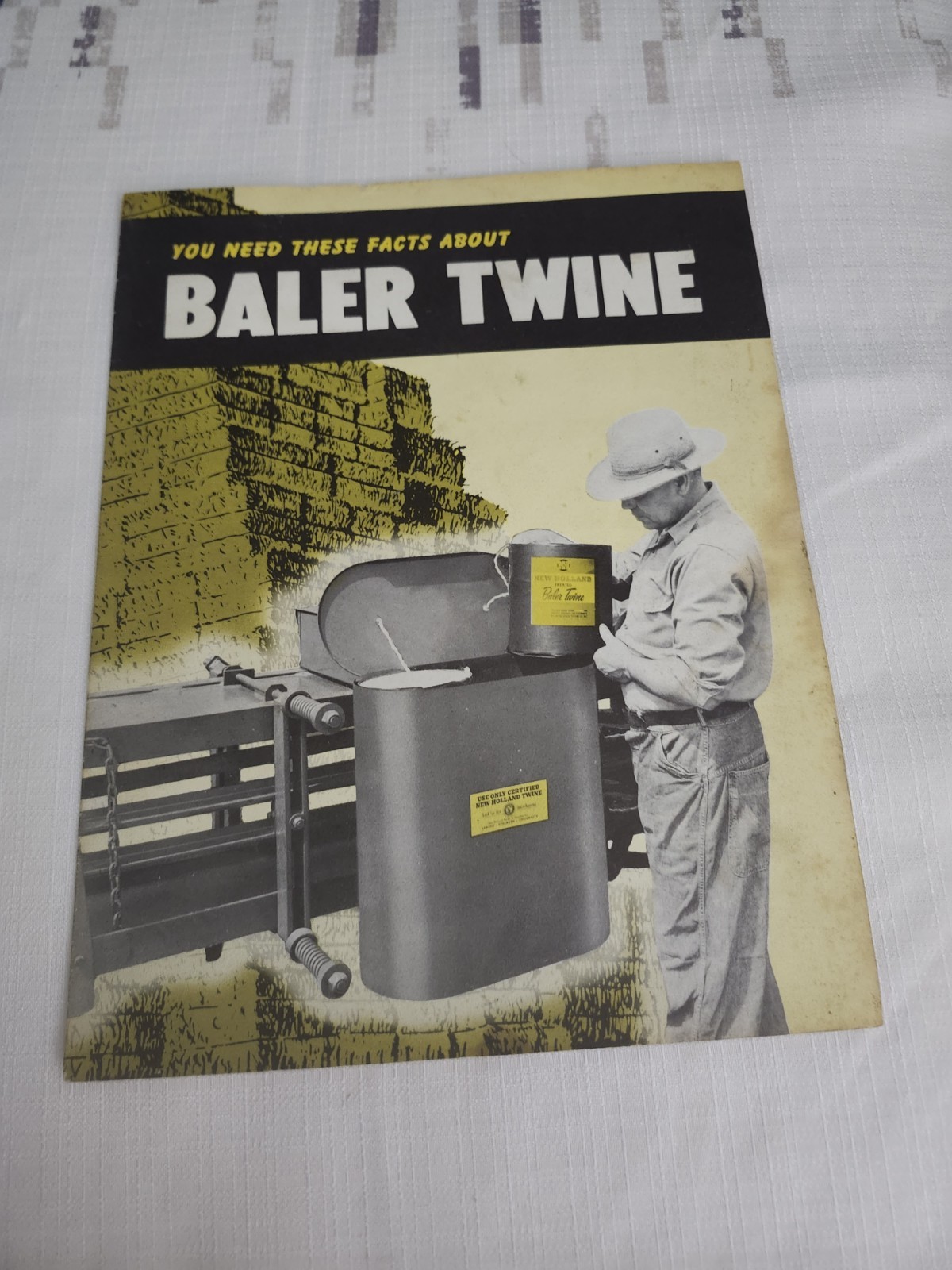 New Holland Baler Twine Dealer&rsquo;s Brochure 1953 Graphic Advertising