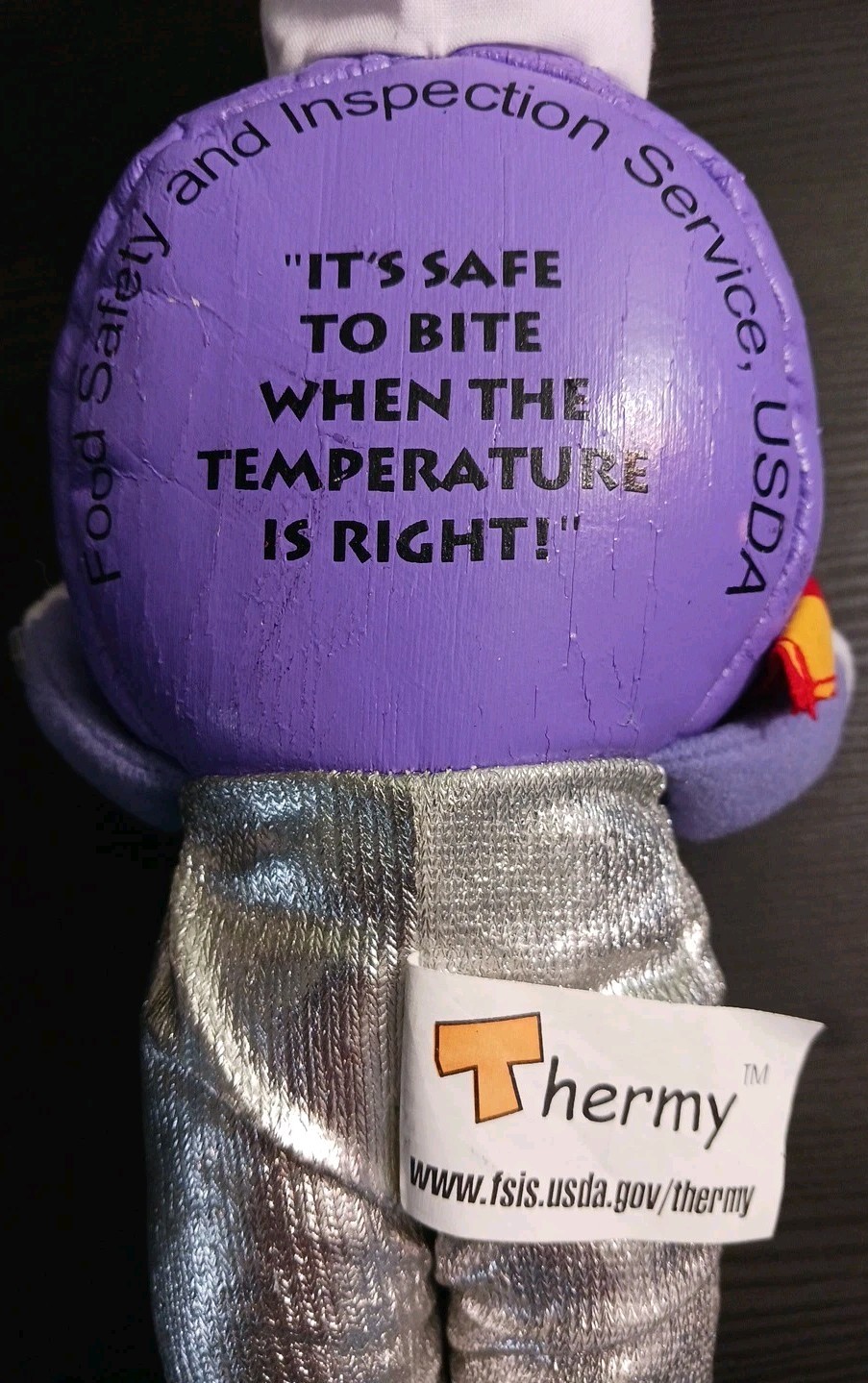 Thermy Thermometer Plush toy 10&Prime; tall U.S. Dept. of Agriculture RARE 2017