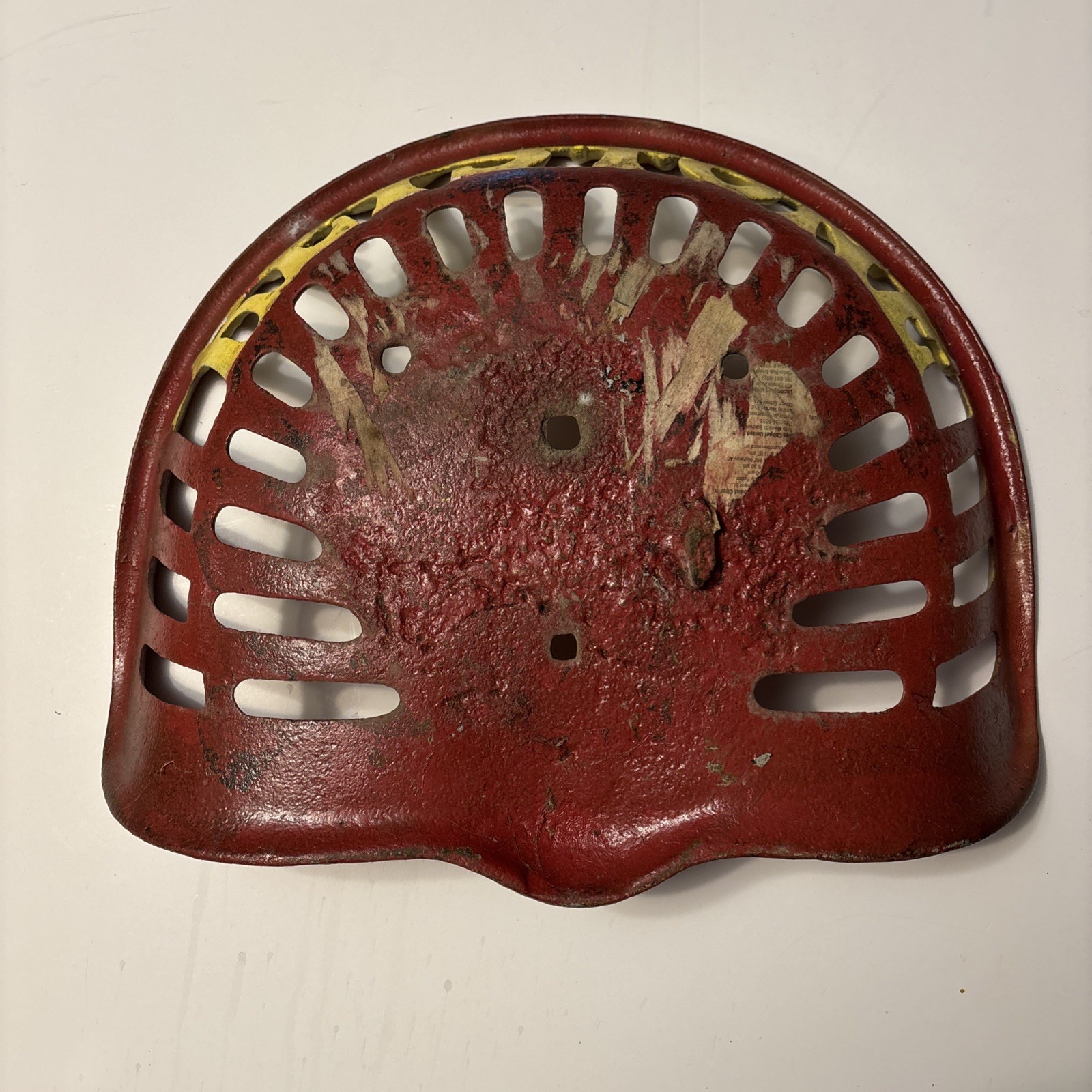 Vintage Keystone Cast Iron Tractor Seat Antique Farm Collectible