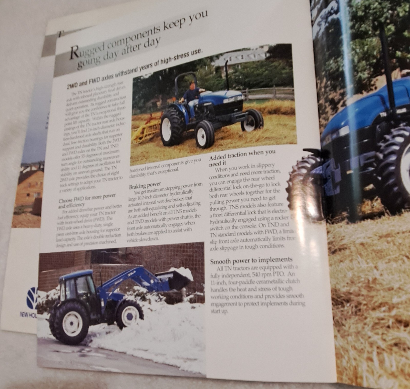2 New Holland Tractor Brochures. 1998-1999. Compact Diesel, TN, TND, TNS