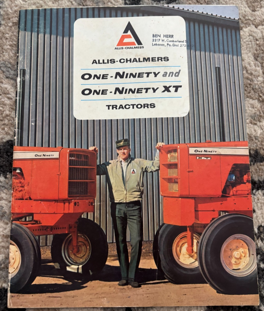 Allis Chalmers 190 190XT Tractor For 1966 Brochure DCPA26