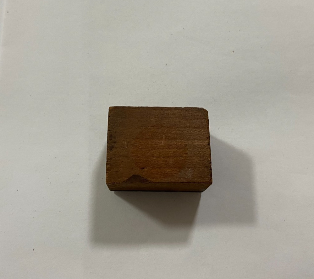 Vtg Printing Letterpress Printers Block Wood Metal DEDICATED SERVICE AGRICULTURE
