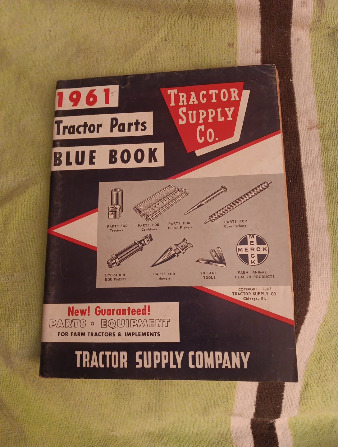 1961 Tractor SUPPLY COMPANY PART GUIDE Blue BOOK Agricultural Machinery Magazine