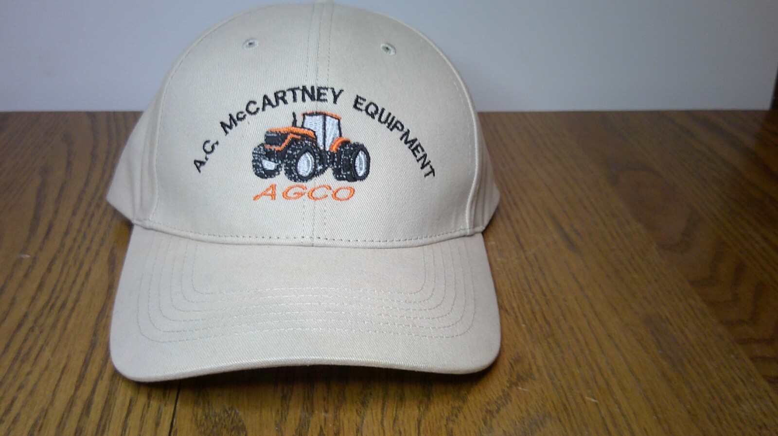 vintage A.C. McCartney Equipment AGCO tractors advertising hook & loop cap Z77