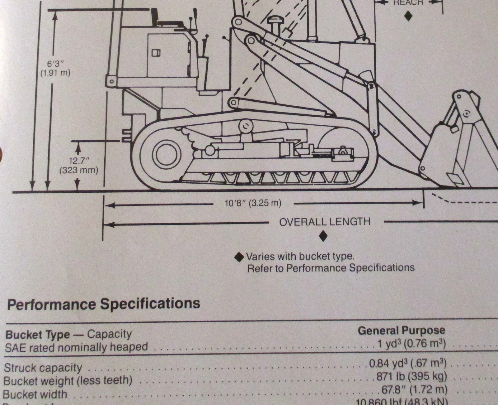 Case 455C Crawler Loader Sales Brochure Literature Ad UD32690 Dated 1990
