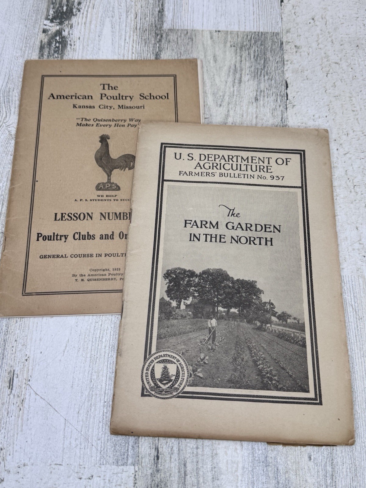 Vtg 2 Farming Brochure Department of Agriculture Farmers American Poultry